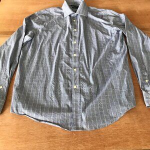 Lauren Ralph Lauren Regular Fit Performance Shirt Men 17 36/37 Black Plaid 17951